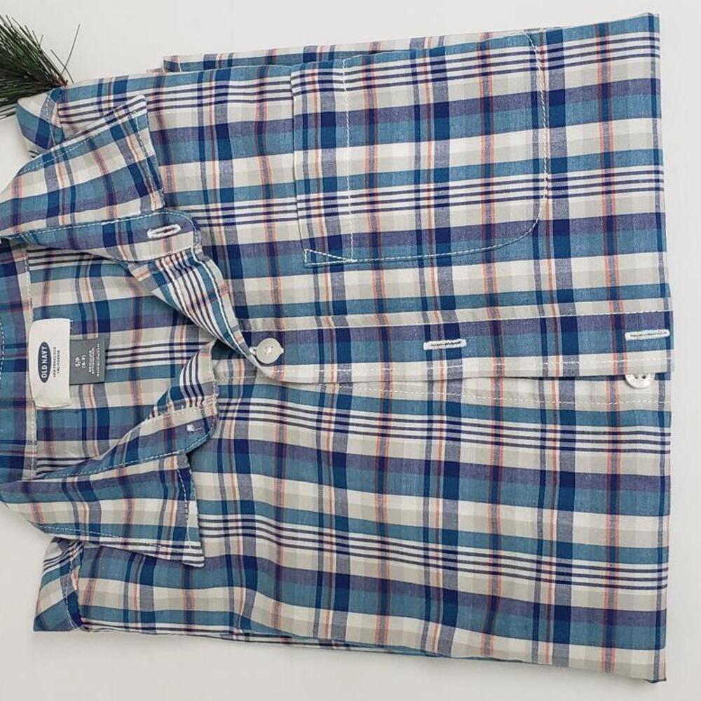 Stylish Blue Plaid Button-Up Shirt